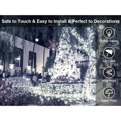 Dropship Christmas Lights Outdoor, 197 FT 580 LED Christmas Decorations Lights